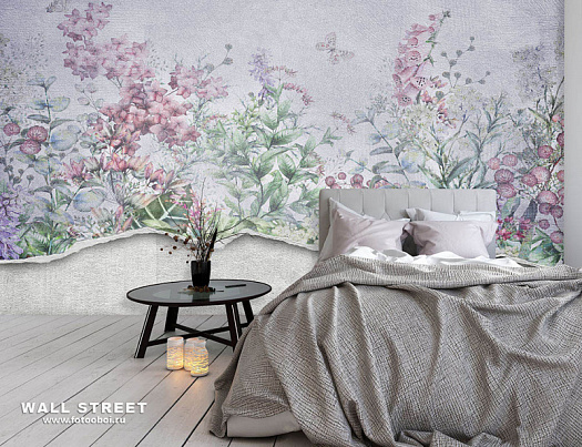 Фотообои в интерьере артикул Floreale 7, FLOREALE, Wall street