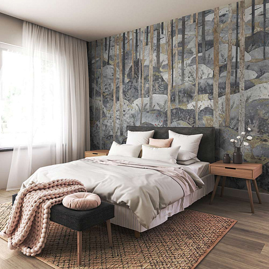 Фотообои в интерьере артикул NORDIC 7, SIESTA, Factura