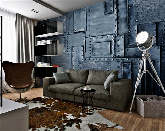 Фотообои в интерьере артикул Faktura 59, FAKTURA, Wall street