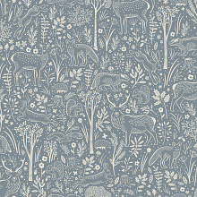 Детские синие обои Grandeco Little Dreamers LD 3415