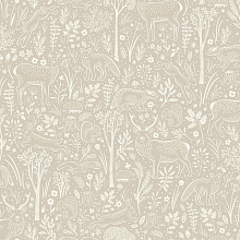 Детские бежевые обои Grandeco Little Dreamers LD 3403