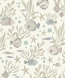 Детские бежевые обои Grandeco Little Dreamers LD 3301