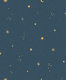 Детские синие обои Grandeco Little Dreamers LD 3615