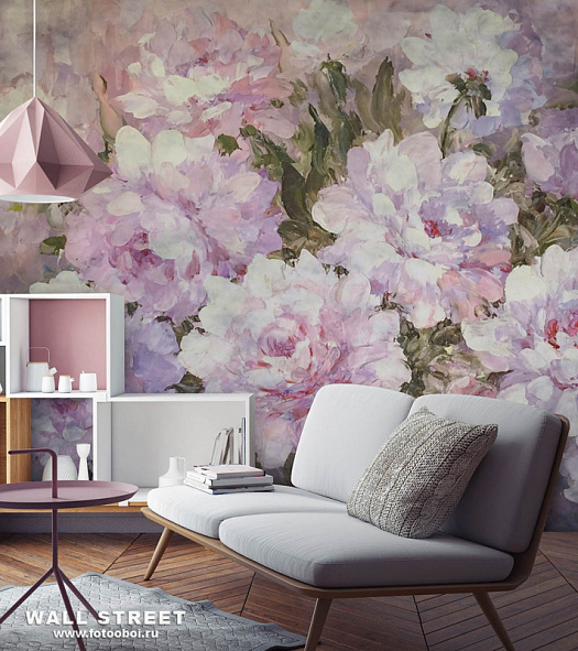 Фотообои в интерьере артикул Floreale 17, FLOREALE, Wall street